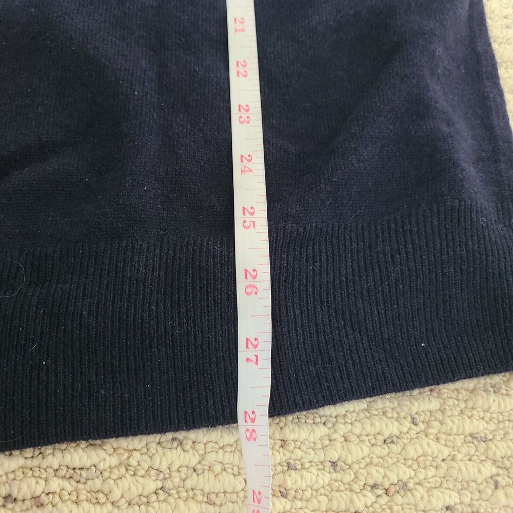 NWT Polo Ralph Lauren Mens 100% Wool 1/4 Zip Pullover Sweater Navy Size XXL Knit - Picture 8 of 9